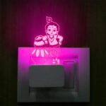 Lord Krishna 3D Illusion Night Lamp - Color Changing LED Plug Lamp for Bedroom Decor