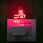 Lord Krishna 3D Illusion Night Lamp - Color Changing LED Plug Lamp for Bedroom Decor